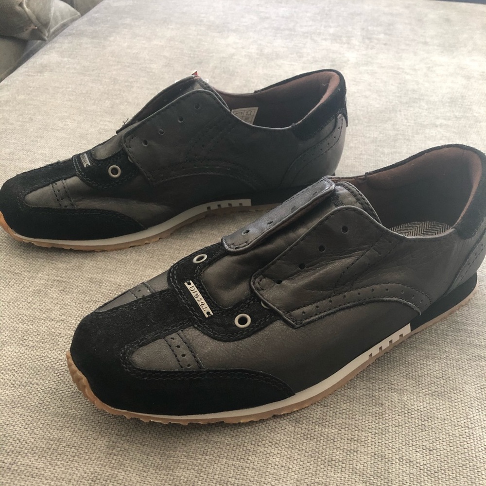 Diesel Black leather shoes